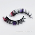 crisscross hot pink and purple russian glitter lashes